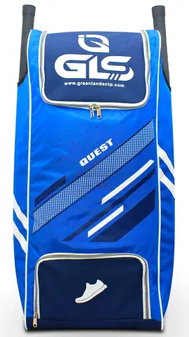 GLS quest pro with wheel cricket kit bag with two bat pocket compartments & shoe pocket