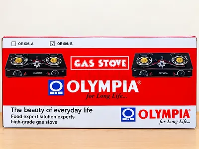 Olympia 2-Burner Gas Stove (OE-506-B) - New in Box