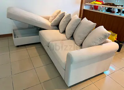 Ikea gronlid L shape sofa bed with mattress