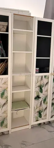 White tall shelving unit - good condition