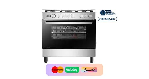 Hoover 5Burner Cooking Range 90*60cm - HFG90335RX