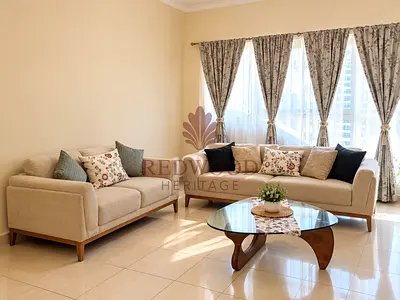Spacious 2BR | Fully Furnished | 2 Parking on Title Deed