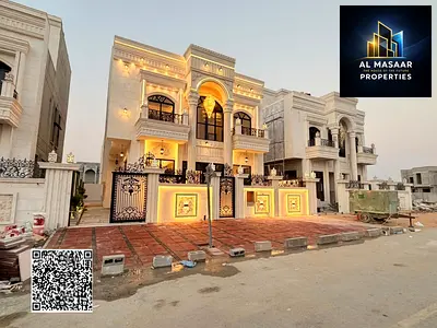 Own the villa of your dreams in the heart of Ajman, close to amenities—registration fees included—opposite Safeer Mall.