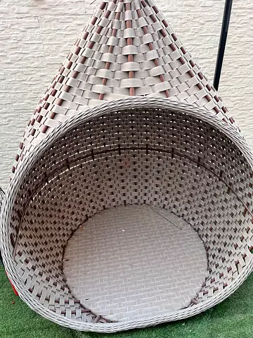 Woven Hanging Egg Chair / Swing Seat (Rattan-style)