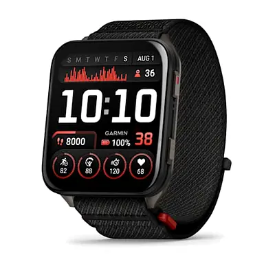 Venu X1
Black with Slate Titanium Caseback and Black ComfortFit Nylon Band