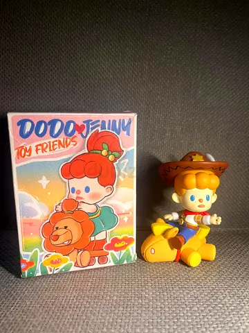 Cute Cartoon Cowboy Vinyl Figure with Box - Dodo Jinny Toy Friends