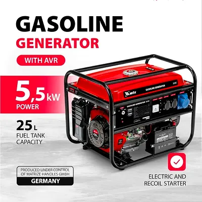 MTX BS-5500E Gasoline Generator - 5 kW
