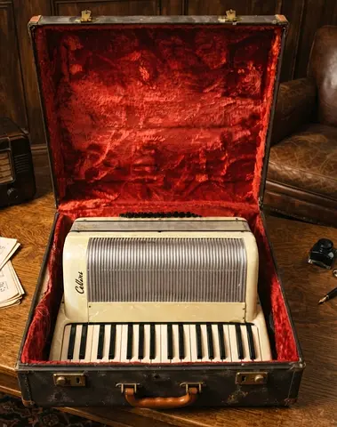 "A True Museum-Grade Masterpiece: 80-Year-Old Original Cellini Italian Accordion"