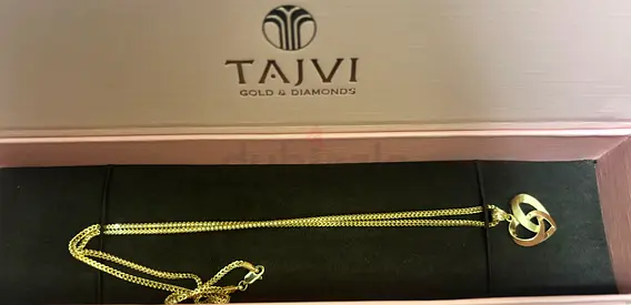 Tajvi 18K Gold Heart Pendant Necklace