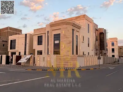 Corner Villa for Sale in Al Zahia – Ajman | 7 Master Bedrooms | Two Floors + Roof | Electricity & Water Included | 2.4 Million