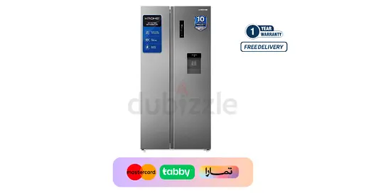 KROME 600L Side by Side Refrigerator - SBS600WM