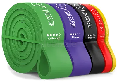 Resistance Bands Set Pull Up Heavy Duty Exercise Physio Home Gym Fitness