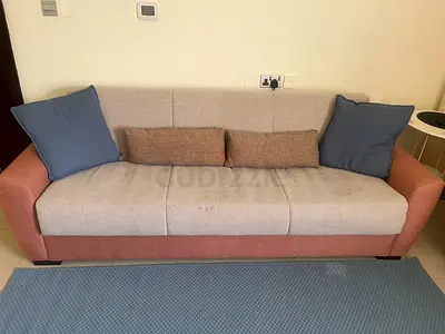 3 seater sofa cum bed, used but in good condition