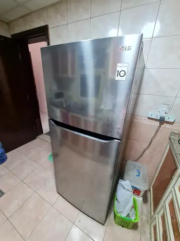 LG Silver Double Door Refrigerator - Good Working Condition