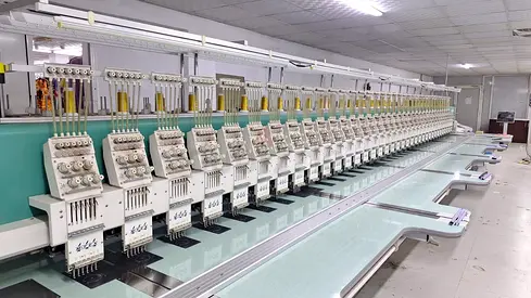 Multi-head Industrial Embroidery Machine - Large multi-Needle Production Unit