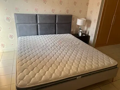 King size  bed  with headboard and side table  - good condition