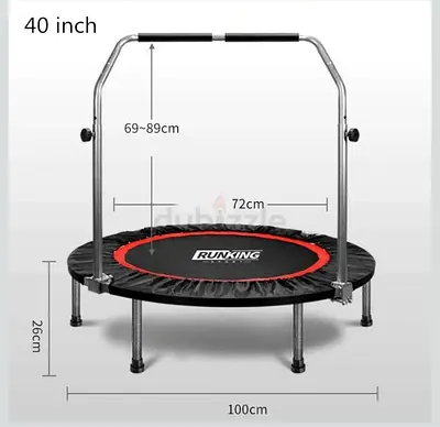 Branded Foldable trampoline with handle for adults and kids