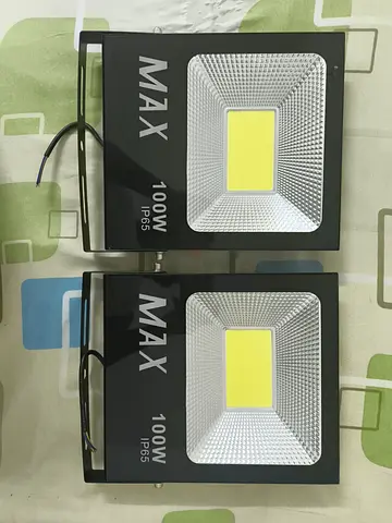 Pair of MAX 100W LED Floodlights (IP65) - Good Condition