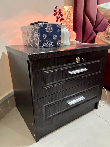 Home box Night stand with 2 Drawers - 2 piece (Left and Right)