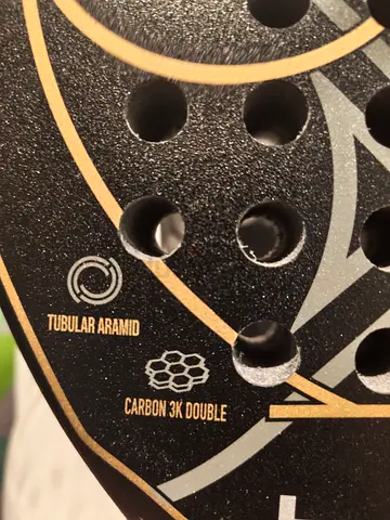 New Carbon 3K Double Padel Racket with Tubular Aramid - New Condition