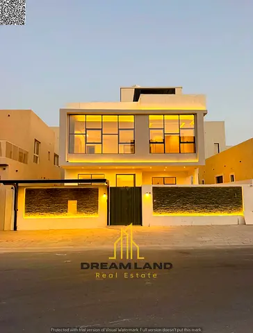 5-Bedroom Villa for Sale in Al Zahia, Ajman Villa for Sale in Al Zahia The kitchen is equipped with essential appliances and connects directly to th