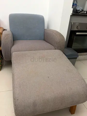 Arm Chair Sofa with ottoman