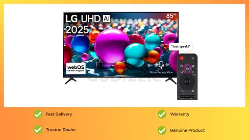 LG 86 INCH TV UHD AI UA85 4K Smart TV AI Magic Remote BOX PACK (2025 Model) 1 YEAR WARRANTY