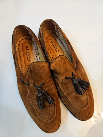 ALDO Brown Suede Tassel Loafers - Men’s