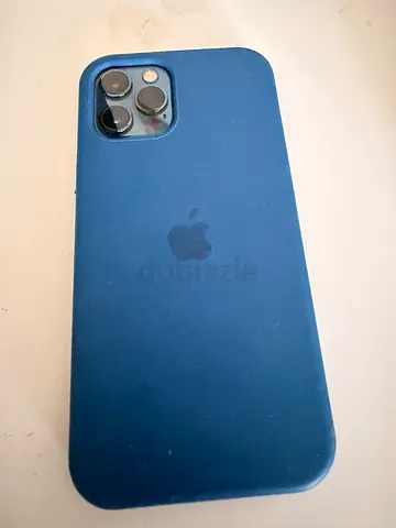 Used Apple iPhone with APPLE IPHONE 12 PRO blue silicone case - good condition