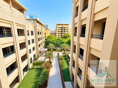 Spacious 2BR + Maid Apartment | Al Ghaf 2 | Balcony | Pool & Community View