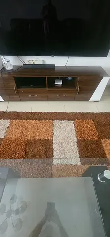 Wooden TV Unit/Entertainment Cabinet with Storage - Good Condition