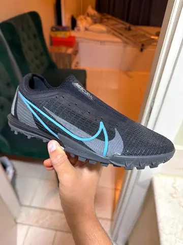 Nike Mercurial Turf Shoes - Black/Blue, lightly used