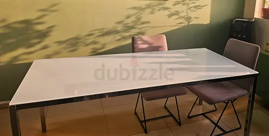 IKEA Frosted Glass Dining Table
