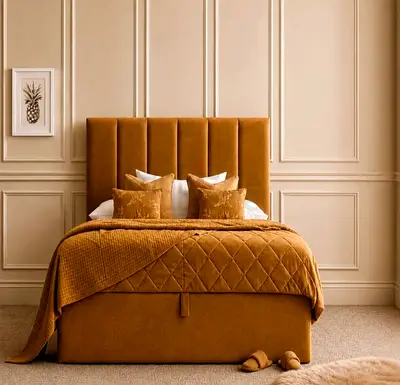 Brand new Single size Fabric bed frame with Mattress Available