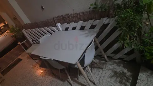 Table and chairs