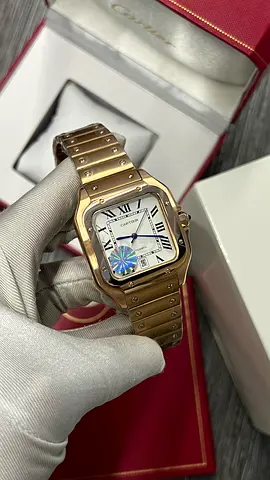 Cartier santos mens automatic watch