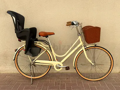 High Quality Cruiser Bike 3 speed Shimano New tyres and tubes New High Quality Polisport baby seat