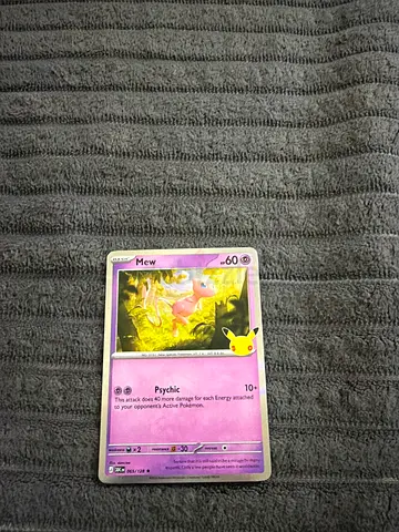 Mew super rare Pokemon card for 94 dirhams real Pokemon card