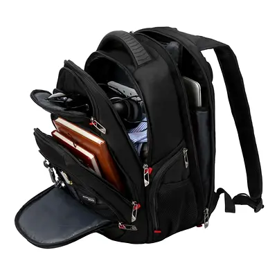 Swissdigital Business Travel Laptop Backpack-for Man and Woman with Smart USB Charging Port Fits 15.
