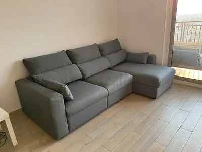 Perfect Condition ikea Eskilstuna L shape sofa bed with storage