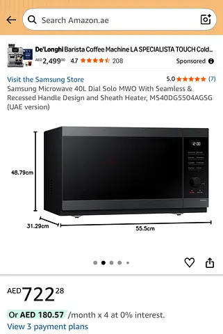 Brand New Samsung 40L Microwave – Unused in Box + Extended Warranty