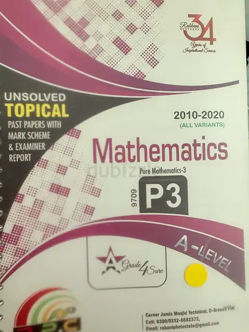 TOPICAL PAST PAPERS MATHS Alevel