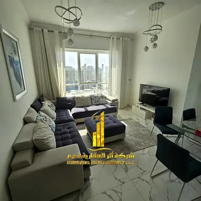 شقه فاخره ثاني ساكن غرفه وصاله مع بلكونه مفتوحه.عجمان برج الواحه. مفروش بالكامل للإيجار الشهري✨الإيجار يشمل الفواتير والإنترنت وموقف