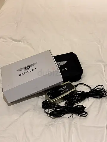 Bentley branded car audio accessories with cables and control module - used