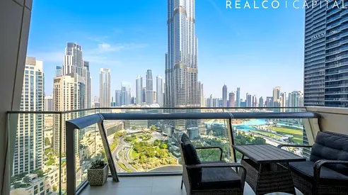 Best Burj Khalifa View | 1BR | Vacant