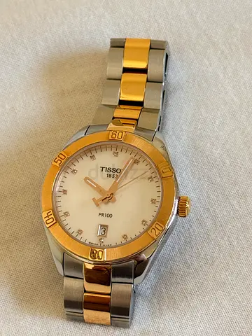 Tissot PR 100 Two-Tone Stainless Steel Women's Watch with Date