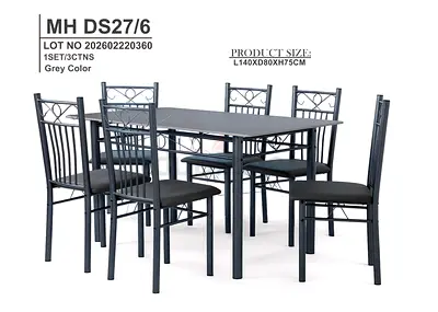 Marble Top Dining Table With 6 Chairs New For Sale