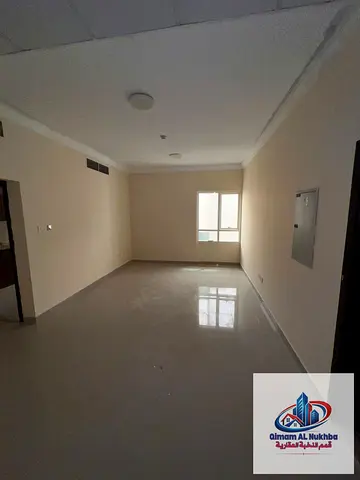 A practical home in Al Butina next to Tasheel. One bedroom and living room with a comfortable layout and two bathrooms, surrounded by supermarkets, re