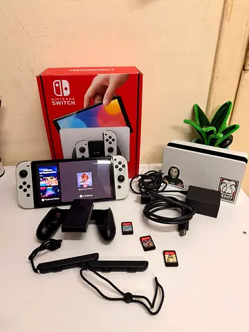 Nintendo Switch with 3 Games