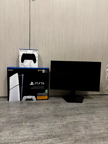 Brand new ps5 slim 1tb for sale + extra controller +240hz monitor combo ALL UNDER 1 YR WARRANTY